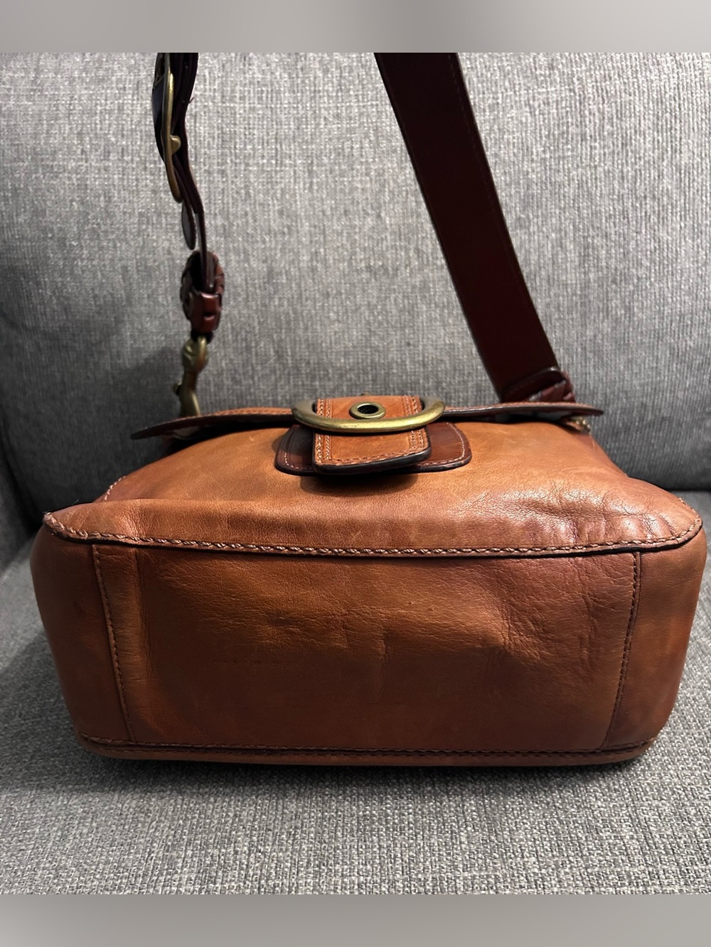 Coach Bleeker Large Flap Tattersall Satchel Bag 11419 with laced strap, hang tag - Picture 6 of 14